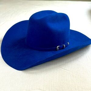 ROYAL BLUE SERRATELLI COWBOY HAT